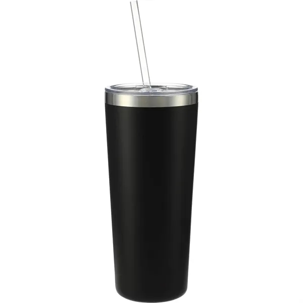 22 oz. double wall stainless steel tumbler with push-on lid and... from ASI 66887 PCNA / Leeds