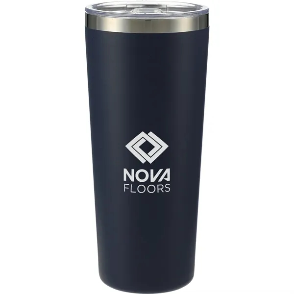 22 oz. double wall stainless steel tumbler with push-on lid and... from ASI 66887 PCNA / Leeds