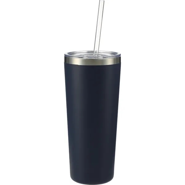 22 oz. double wall stainless steel tumbler with push-on lid and... from ASI 66887 PCNA / Leeds