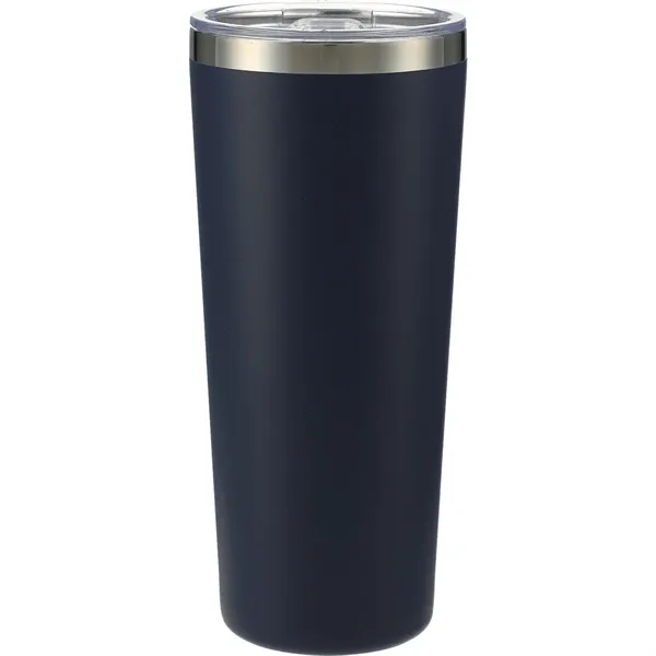 22 oz. double wall stainless steel tumbler with push-on lid and... from ASI 66887 PCNA / Leeds