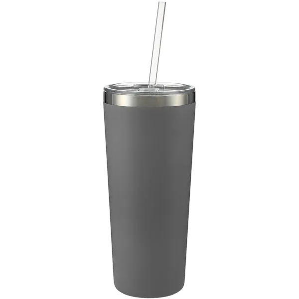 22 oz. double wall stainless steel tumbler with push-on lid and... from ASI 66887 PCNA / Leeds