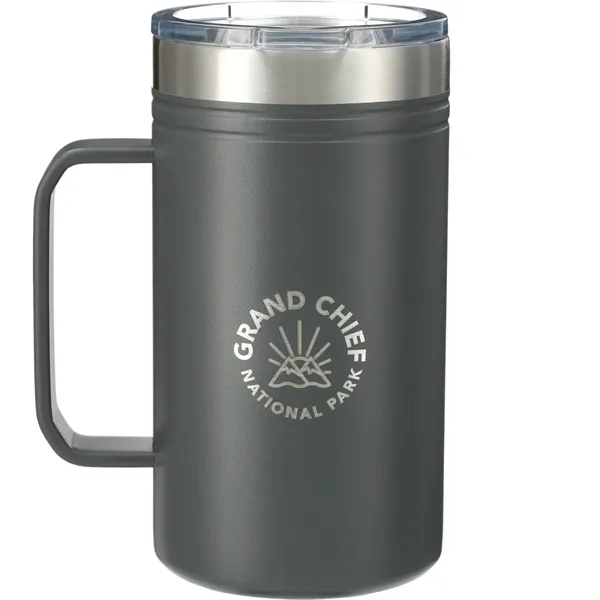 24 oz. double wall, vacuum insulated stainless steel mug with push-on... from ASI 66887 PCNA / Leeds