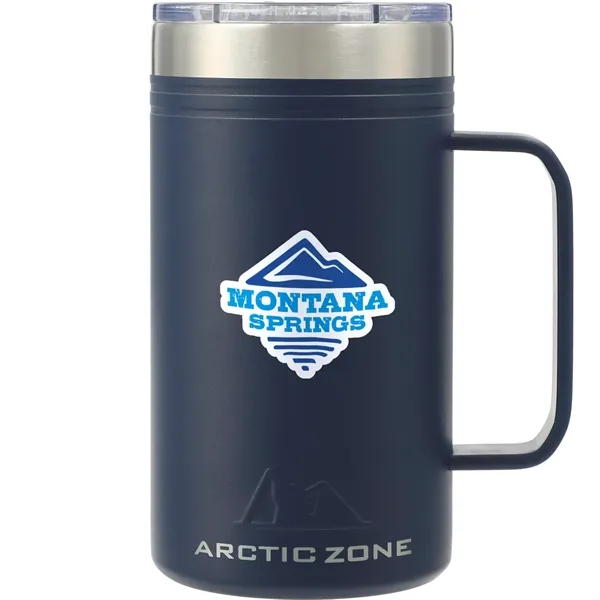 24 oz. double wall, vacuum insulated stainless steel mug with push-on... from ASI 66887 PCNA / Leeds