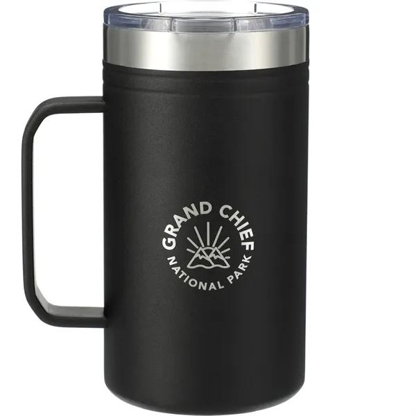 24 oz. double wall, vacuum insulated stainless steel mug with push-on... from ASI 66887 PCNA / Leeds