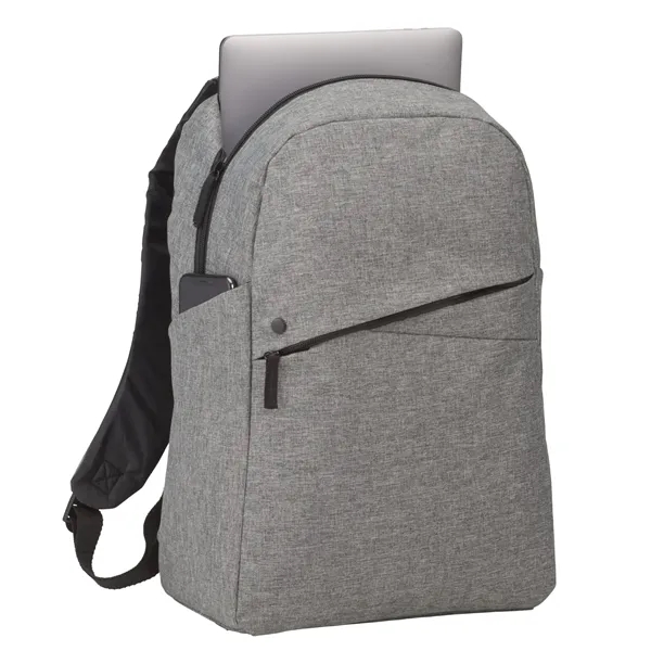 Computer backpack with double zippered main compartment and padded computer sleeve... from ASI 66887 PCNA / Bullet