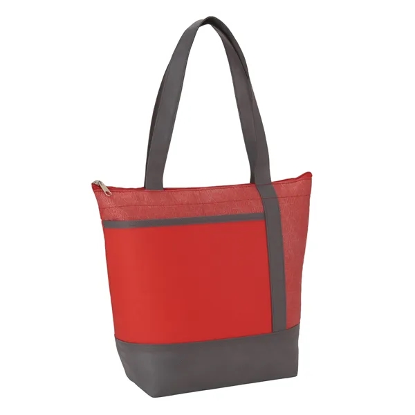 Non-woven lunch cooler with 9 can capacity and zippered main compartment.... from ASI 66887 PCNA / Bullet