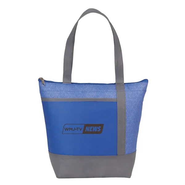 Non-woven lunch cooler with 9 can capacity and zippered main compartment.... from ASI 66887 PCNA / Bullet