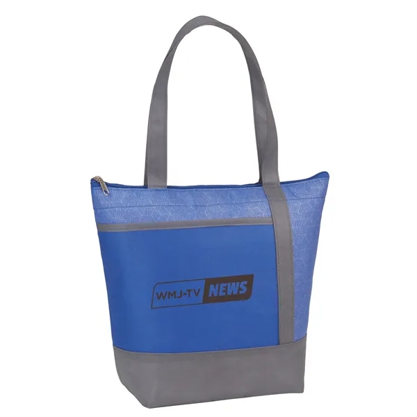 Non-woven lunch cooler with 9 can capacity and zippered main compartment.... from ASI 66887 PCNA / Bullet