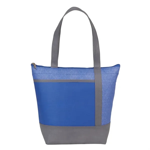 Non-woven lunch cooler with 9 can capacity and zippered main compartment.... from ASI 66887 PCNA / Bullet