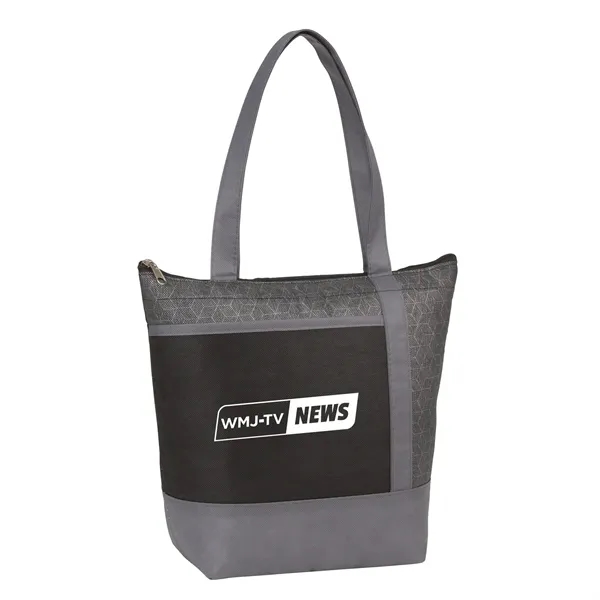 Non-woven lunch cooler with 9 can capacity and zippered main compartment.... from ASI 66887 PCNA / Bullet