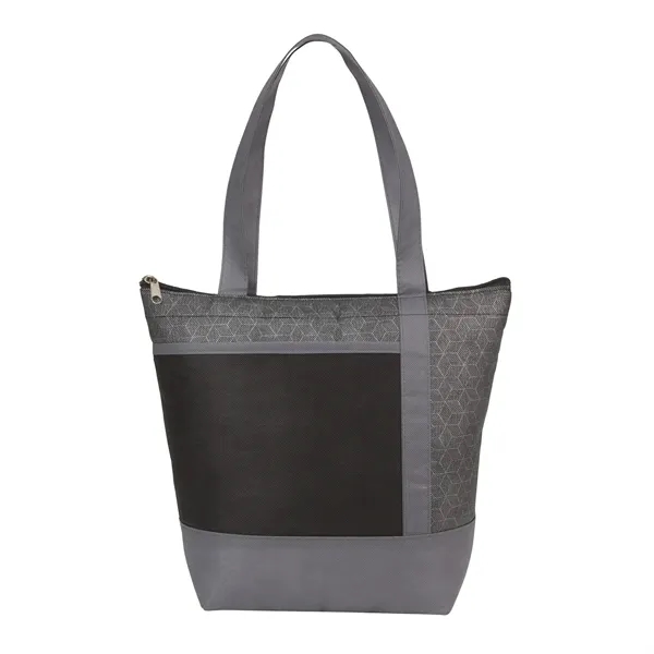 Non-woven lunch cooler with 9 can capacity and zippered main compartment.... from ASI 66887 PCNA / Bullet