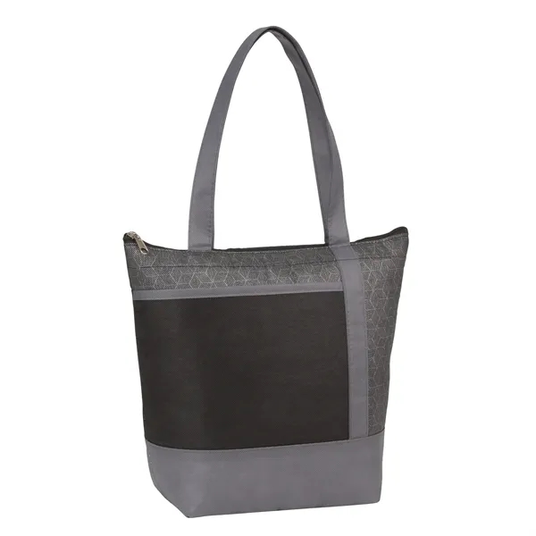 Non-woven lunch cooler with 9 can capacity and zippered main compartment.... from ASI 66887 PCNA / Bullet