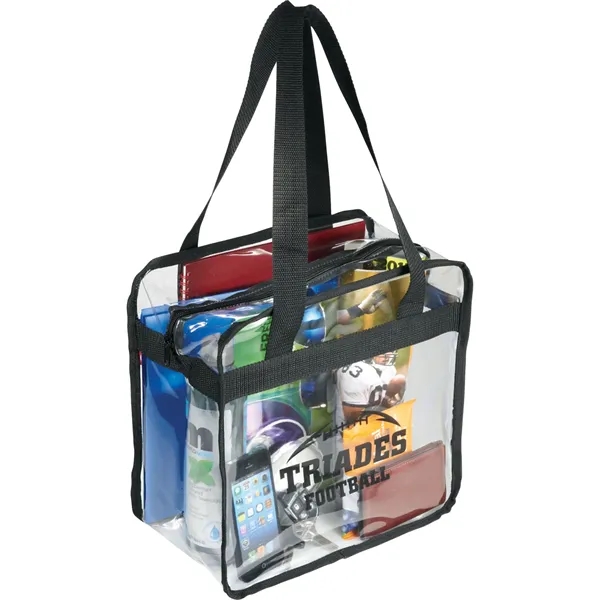 6" x 12" x 12" clear PVC tote bag with zipper... from ASI 66887 PCNA / Leeds