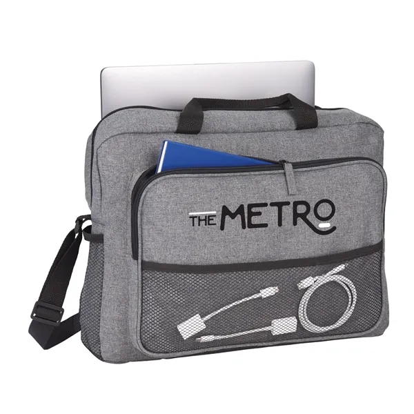 15" laptop bag with adjustable crossbody strap and webbing grab handles.... from ASI 66887 PCNA / Bullet