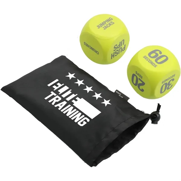 7" x 2.7" x 5" set of 2 exercise dice... from ASI 66887 PCNA / Leeds