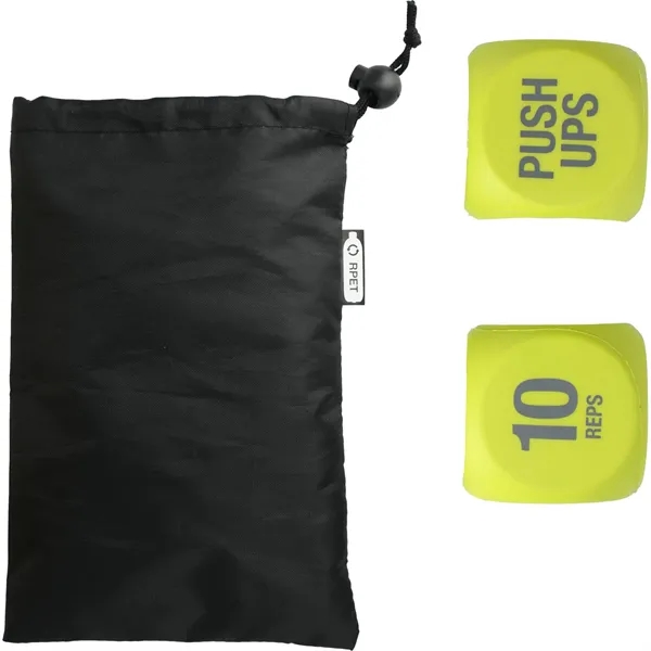 7" x 2.7" x 5" set of 2 exercise dice... from ASI 66887 PCNA / Leeds