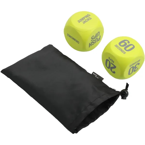 7" x 2.7" x 5" set of 2 exercise dice... from ASI 66887 PCNA / Leeds