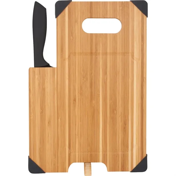 13.39" x 9.21" bamboo cutting board with knife.... from ASI 66887 PCNA / Leeds