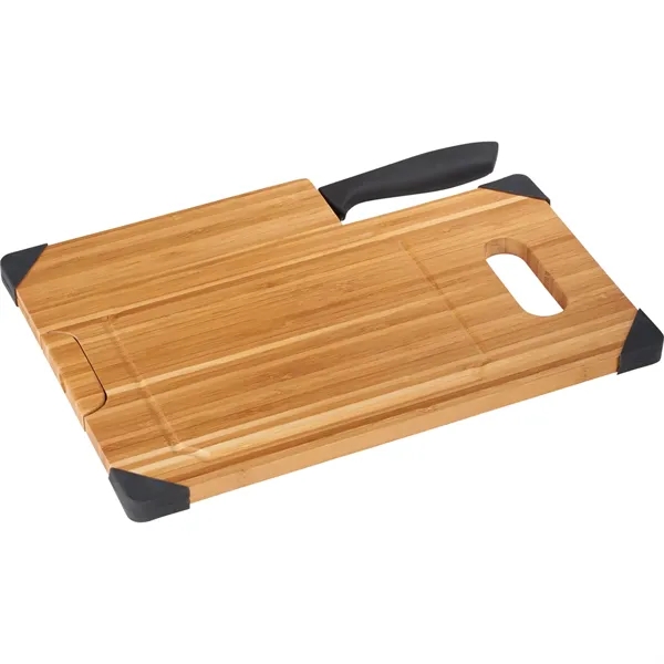 13.39" x 9.21" bamboo cutting board with knife.... from ASI 66887 PCNA / Leeds