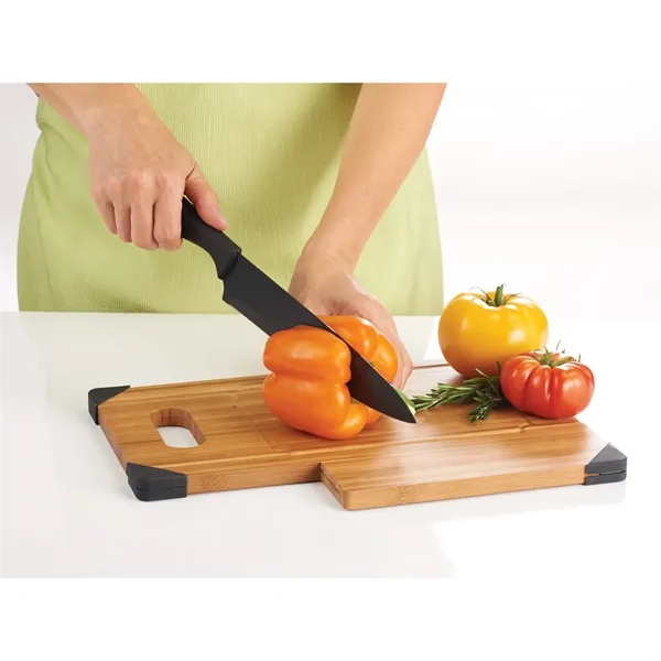 13.39" x 9.21" bamboo cutting board with knife.... from ASI 66887 PCNA / Leeds