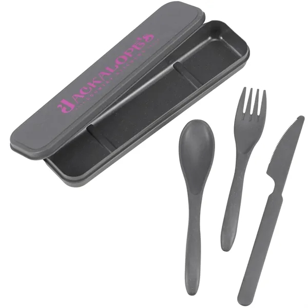 Bamboo cutlery set with carry case.... from ASI 66887 PCNA / Leeds