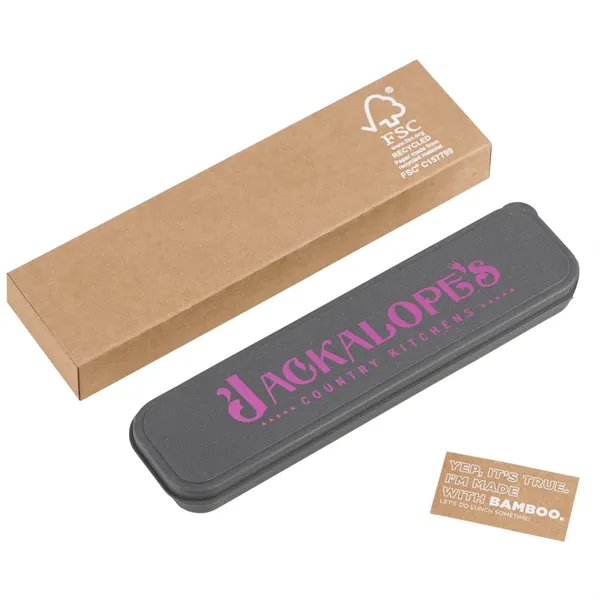 Bamboo cutlery set with carry case.... from ASI 66887 PCNA / Leeds