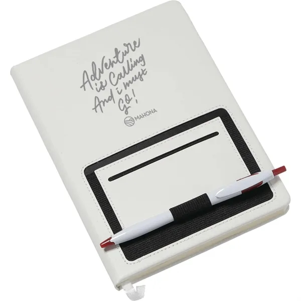 6" x 8" hardbound PU notebook with 80 sheets of cream... from ASI 66887 PCNA / Bullet
