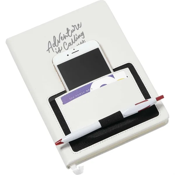 6" x 8" hardbound PU notebook with 80 sheets of cream... from ASI 66887 PCNA / Bullet