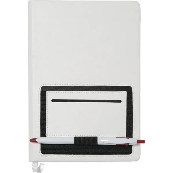6" x 8" hardbound PU notebook with 80 sheets of cream... from ASI 66887 PCNA / Bullet