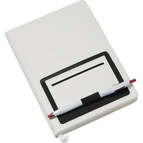 6" x 8" hardbound PU notebook with 80 sheets of cream... from ASI 66887 PCNA / Bullet