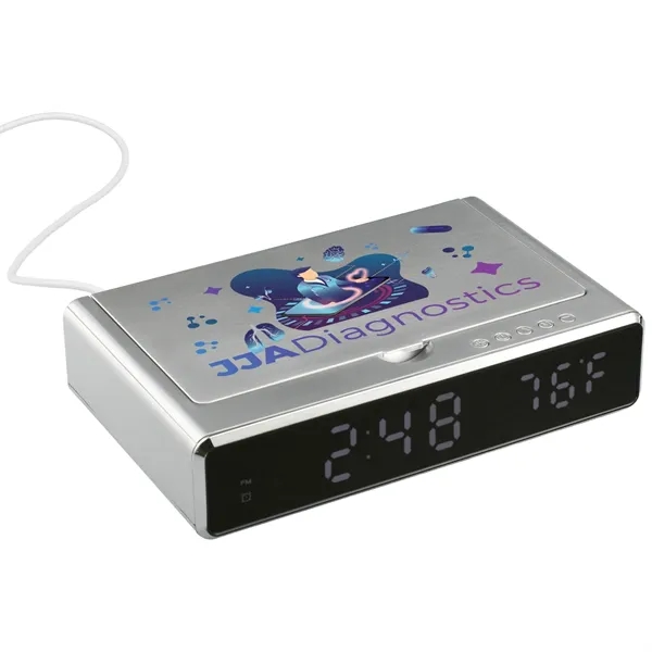 UV sanitizer desk clock with wireless charging.... from ASI 66887 PCNA / Leeds