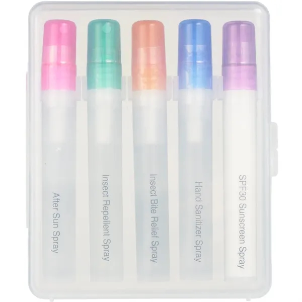 5 pc. outdoor wellness kit with hand sanitizer, SPF30 sunscreen, after... from ASI 66887 PCNA / Bullet