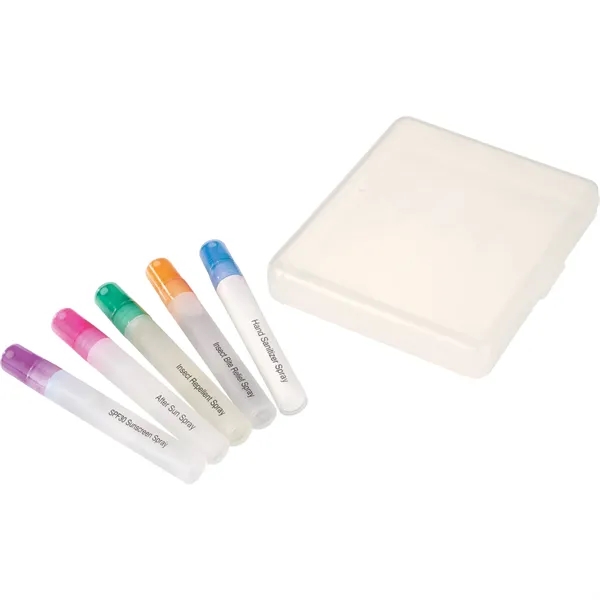 5 pc. outdoor wellness kit with hand sanitizer, SPF30 sunscreen, after... from ASI 66887 PCNA / Bullet