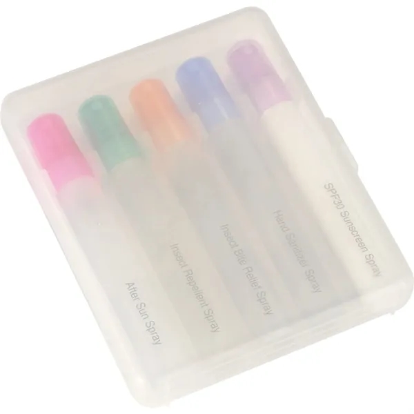 5 pc. outdoor wellness kit with hand sanitizer, SPF30 sunscreen, after... from ASI 66887 PCNA / Bullet