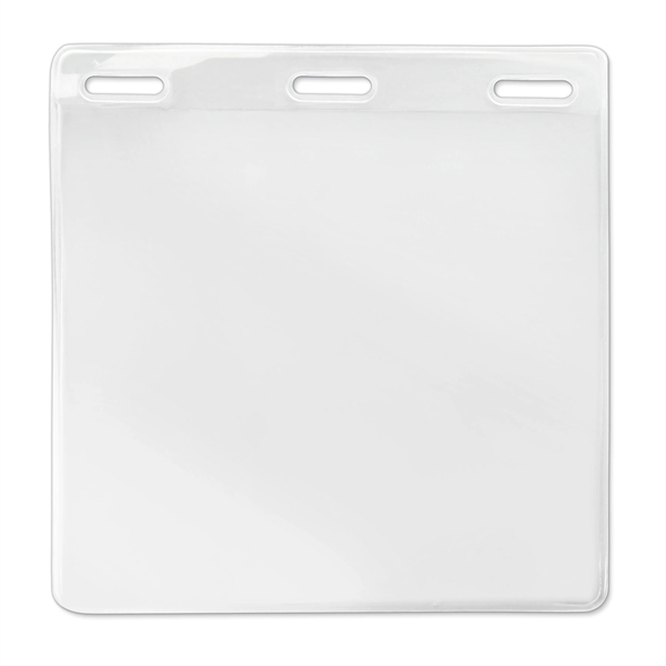 Economy grade, event-size vinyl badge holders feature three slots at the... from ASI 79898 Promovision / PROMOVISION