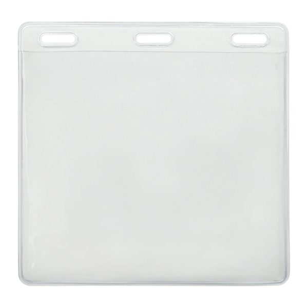 Economy grade, event-size vinyl badge holders feature three slots at the... from ASI 79898 Promovision / PROMOVISION