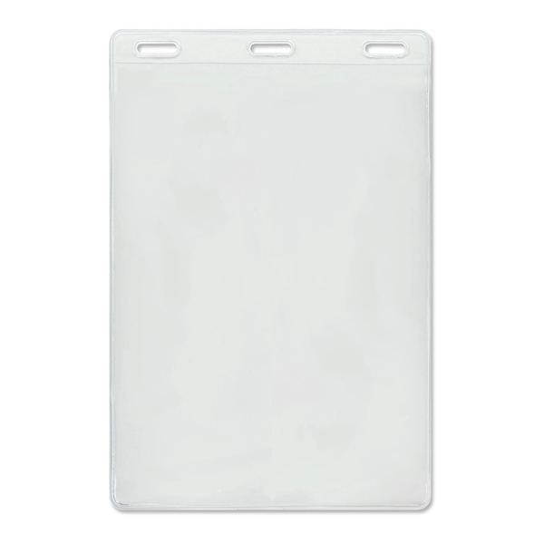 Economy grade, event-size vinyl badge holders feature three slots at the... from ASI 79898 Promovision / PROMOVISION
