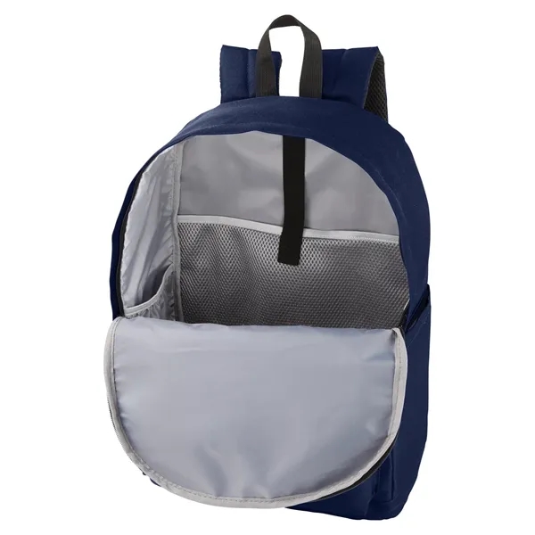 17.2" x 0.748" x 11.82" backpack with a double-zippered main compartment,... from ASI 79530 Prime Line