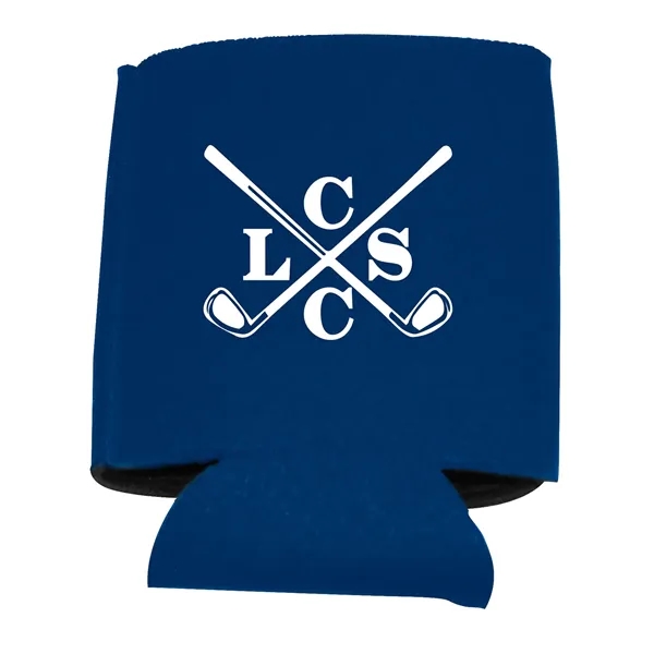 Insulating can cooler sleeve that collapsible; made of polyester foam.... from ASI 79530 Prime Line