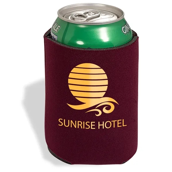 Insulating can cooler sleeve that collapsible; made of polyester foam.... from ASI 79530 Prime Line
