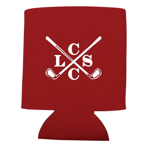 Insulating can cooler sleeve that collapsible; made of polyester foam.... from ASI 79530 Prime Line