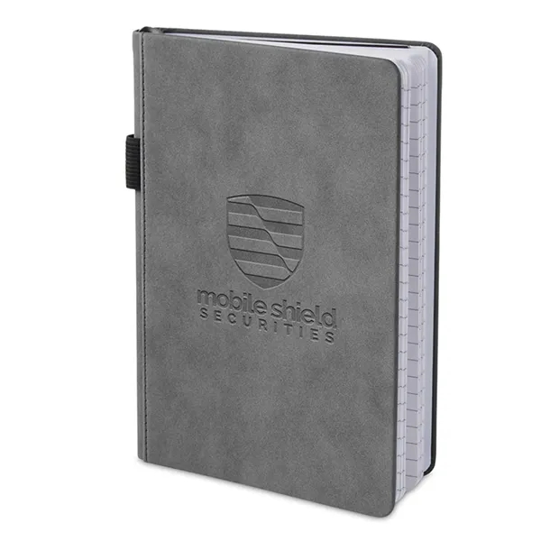 5.875" x 8.375" x 0.625" Leeman™ Nuba journal with 96 cream-colored... from ASI 79530 Prime Line