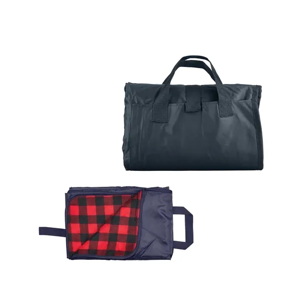50" x 60" foldable picnic blanket made of double-sided polyester/fleece; folds... from ASI 79530 Prime Line