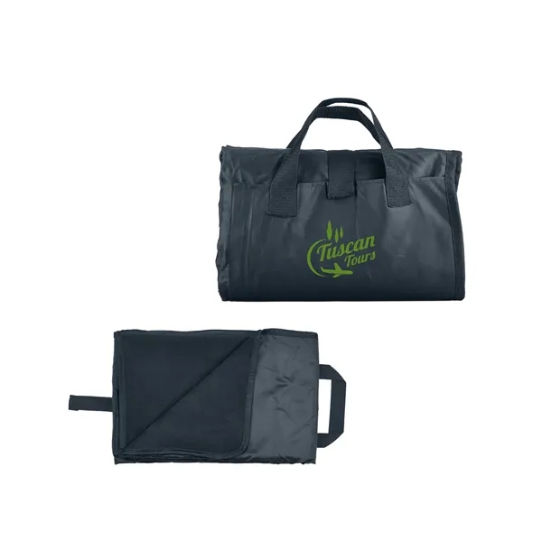 50" x 60" foldable picnic blanket made of double-sided polyester/fleece; folds... from ASI 79530 Prime Line