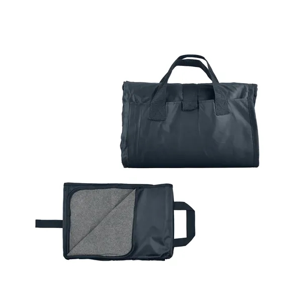 50" x 60" foldable picnic blanket made of double-sided polyester/fleece; folds... from ASI 79530 Prime Line