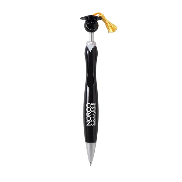 Plunger action pen with black ink and mortarboard/tassel and matching tie... from ASI 79530 Prime Line