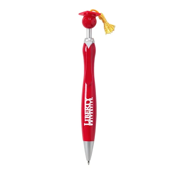 Plunger action pen with black ink and mortarboard/tassel and matching tie... from ASI 79530 Prime Line