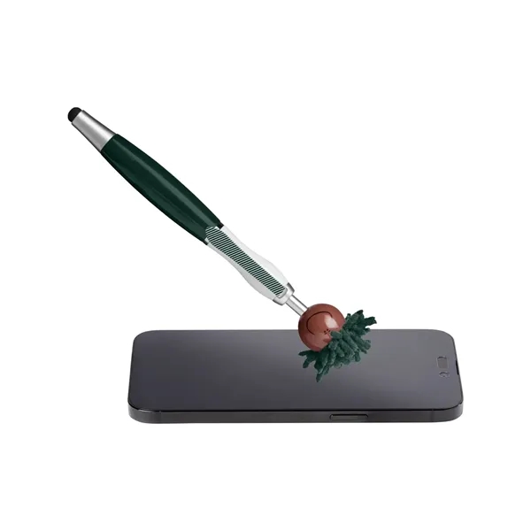 6.25" multicultural MopTopper™ pen, stylus and screen cleaner with dark character... from ASI 79530 Prime Line