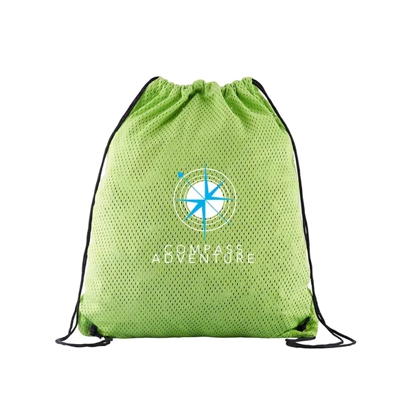 Sports jersey mesh backpack with drawstring closure, spacious compartment and adjustable... from ASI 79530 Prime Line