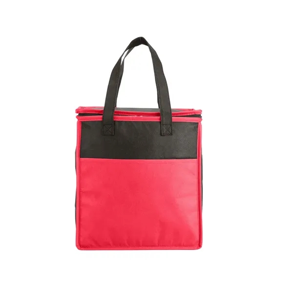 Non-woven tote bag with two-tone color design, thermal food safe aluminum... from ASI 79530 Prime Line